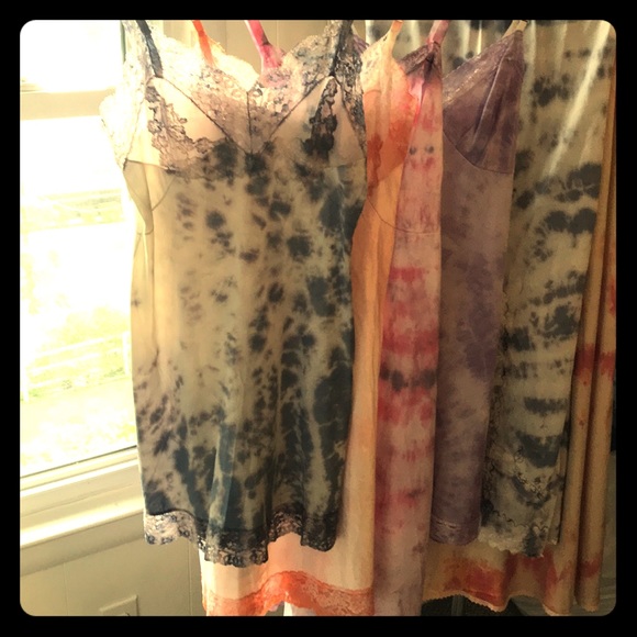 Vintage Dresses & Skirts - Vintage Tie Dye Slips Assortment colors/sizes